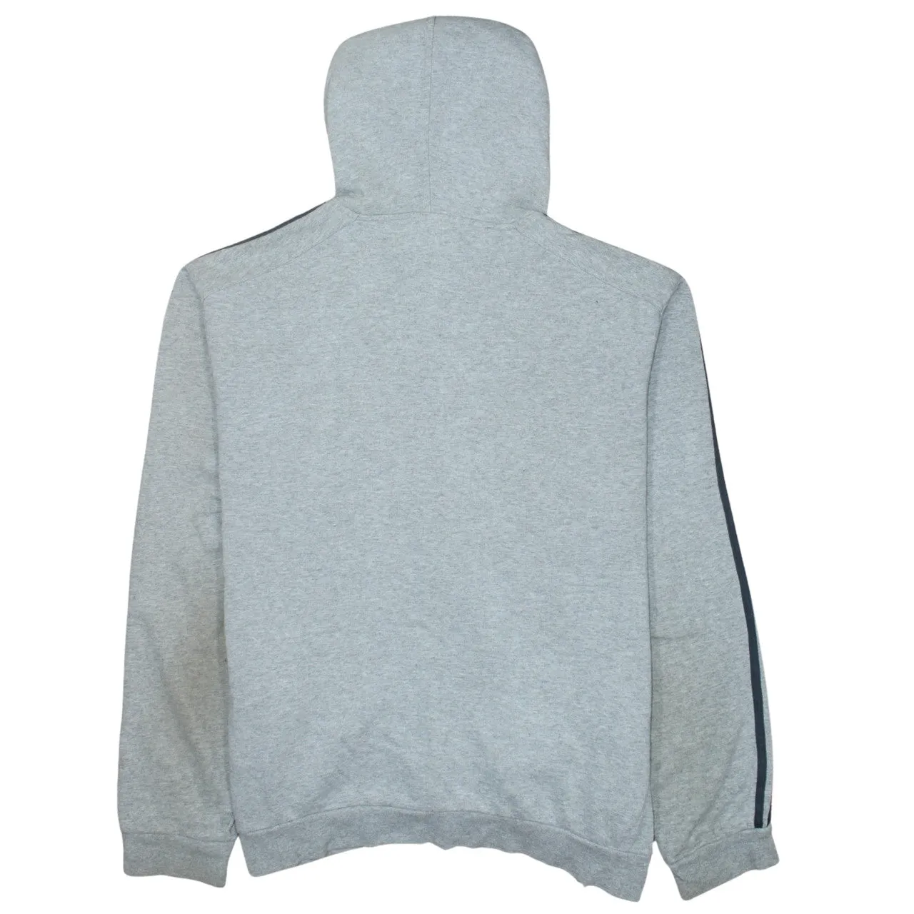 Adidas Grey Hoodie Women’s XXLarge Embroidered Logo Three Stripe Sleeves Pullover Sweatshirt sold by Vintage Club product image thumbnail 2