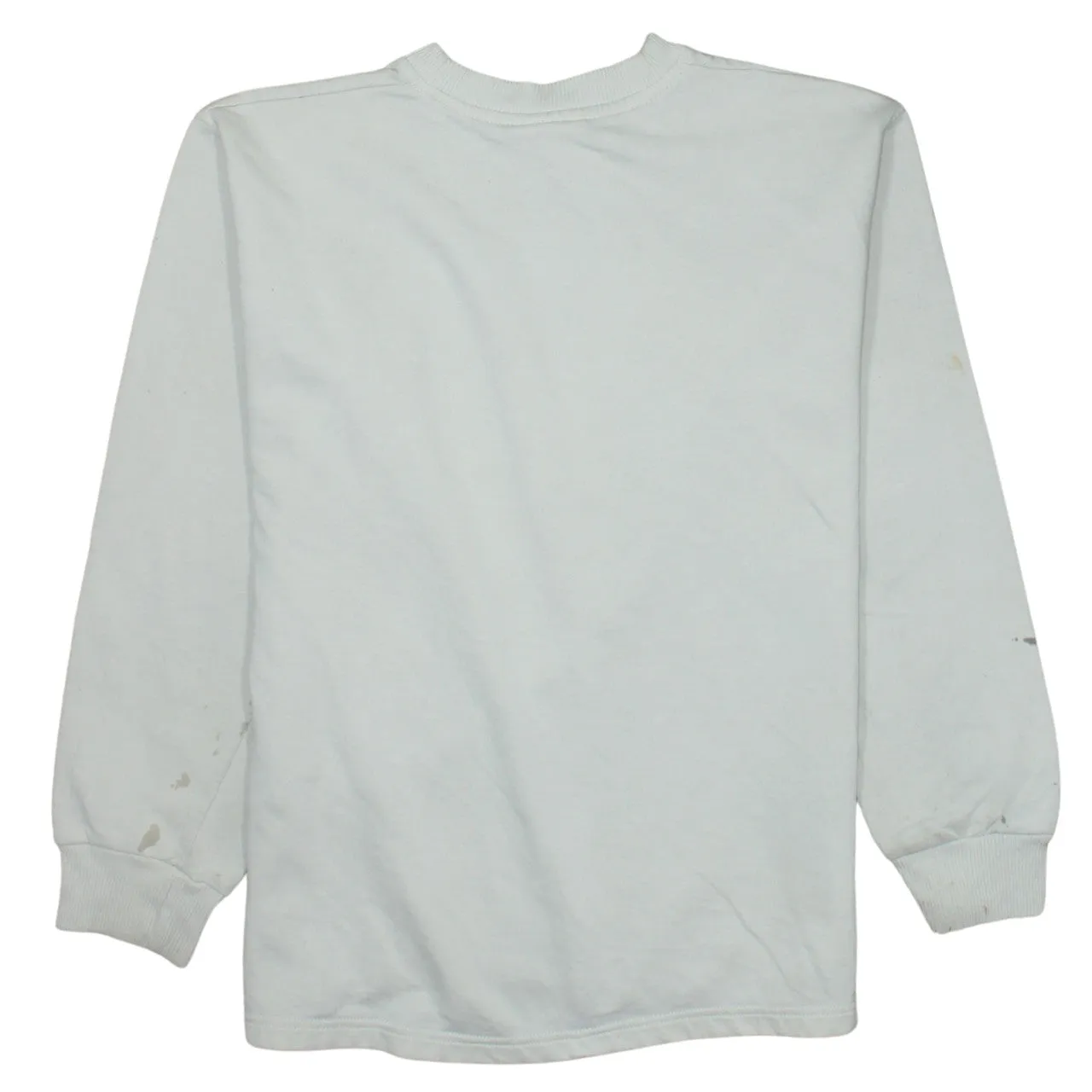 Puma Cream Sweatshirt Women's Medium Printed Big Logo Ribbed Cuffs Crewneck Pullover sold by Vintage Club product image thumbnail 2