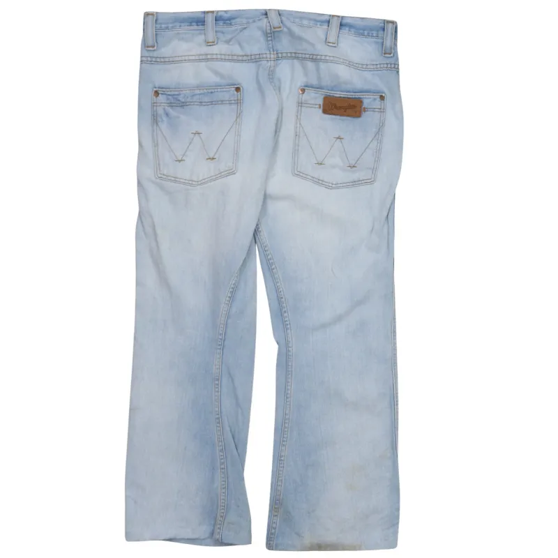 Wrangler Light Blue Jeans Men's 31 Straight Leg Five Pocket Denim Trousers sold by Vintage Club