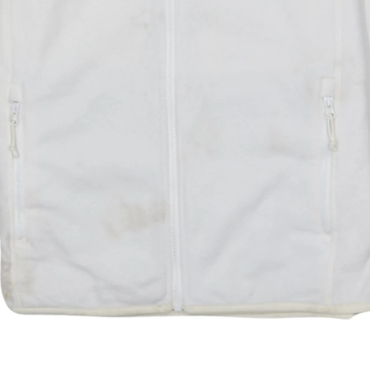 The North Face White Fleece Jacket Men's Medium Full Zip Embroidered Logo Pockets sold by Vintage Club product image thumbnail 4