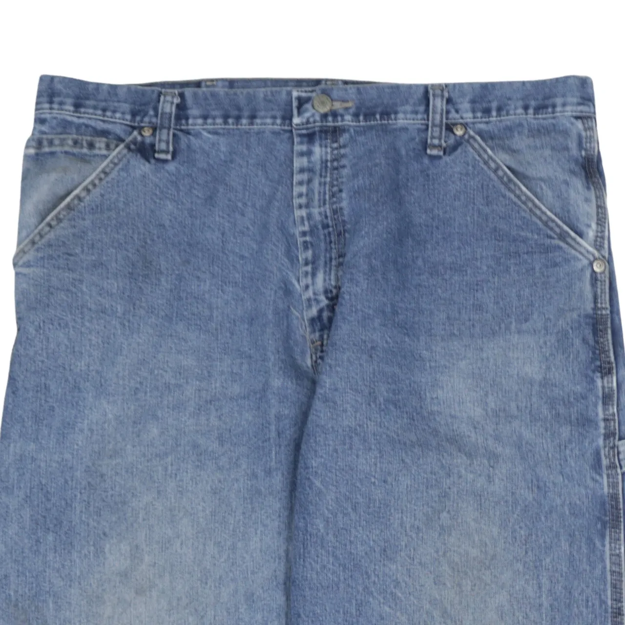 Wrangler Light Blue Carpenter Jeans Men's 36x30 Utility Pockets Relaxed Fit Workwear Trousers sold by Vintage Club product image thumbnail 3