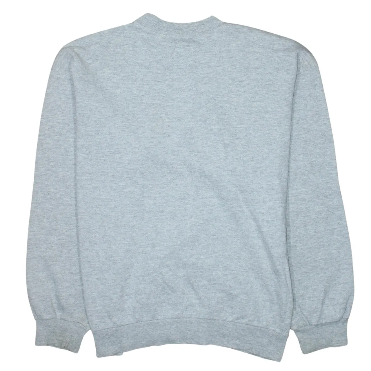 Nike Grey Sweatshirt Men's Medium Embroidered Big Logo Fleece Crewneck Pullover Top sold by Vintage Club product image thumbnail 2