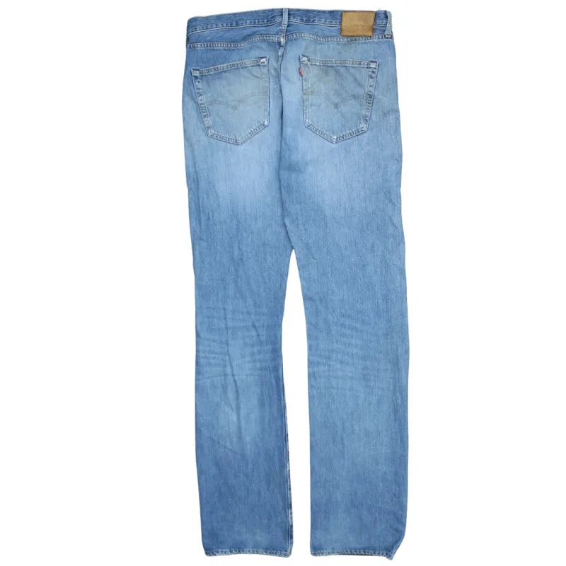 Levi Strauss &Co Light Blue Jeans Men's 36 Distressed Knees Straight Leg Denim Pants sold by Vintage Club