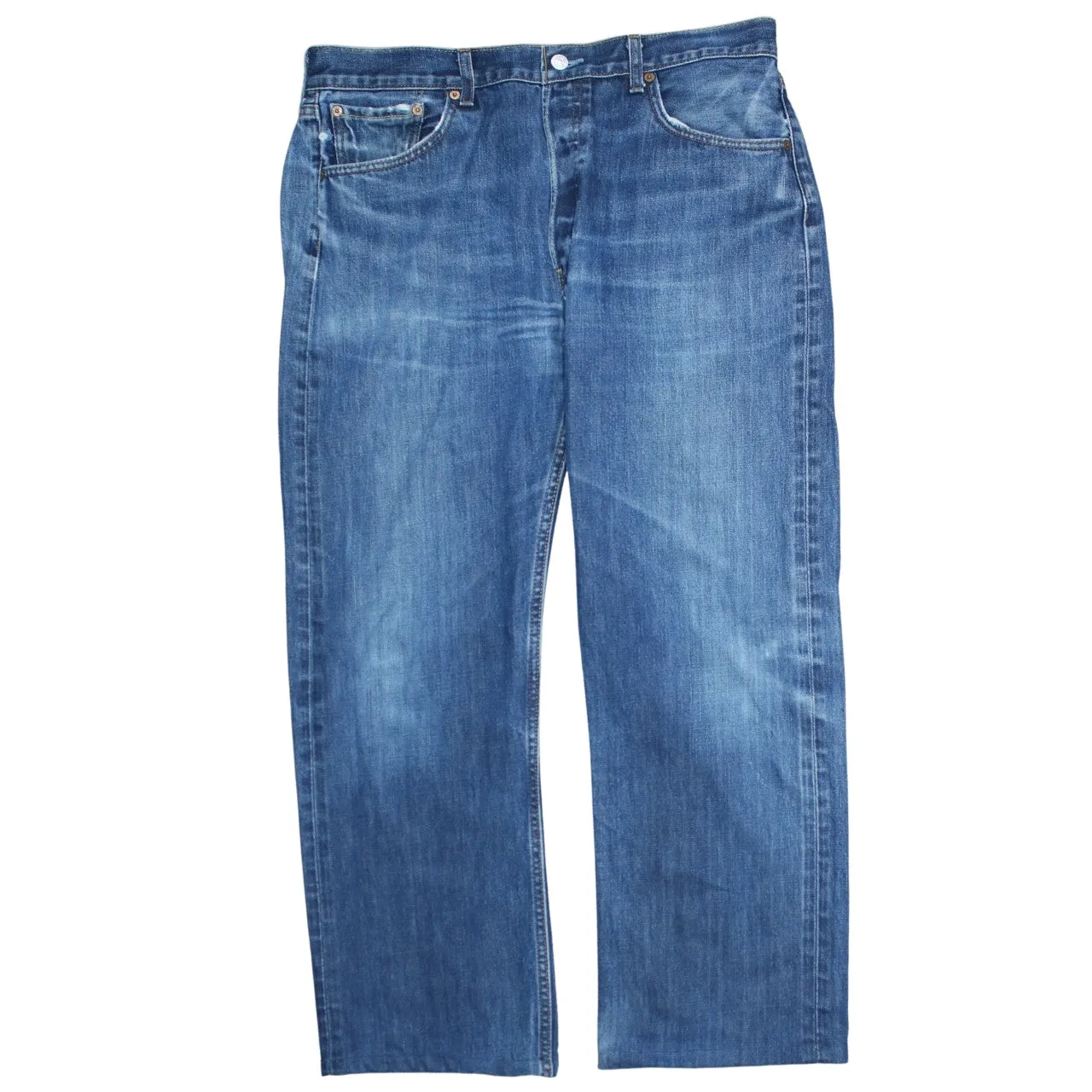 Levi Strauss Blue Jeans Men's 36 Straight Leg Five Pocket Denim Trousers Pants sold by Vintage Club product image thumbnail 2