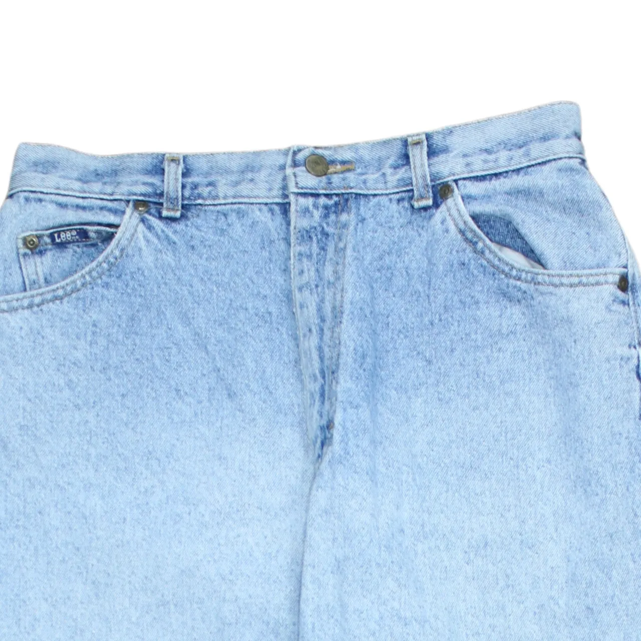 Lee Light Blue Jeans Men's W30 High Waisted Tapered Leg Denim Trousers sold by Vintage Club product image thumbnail 3
