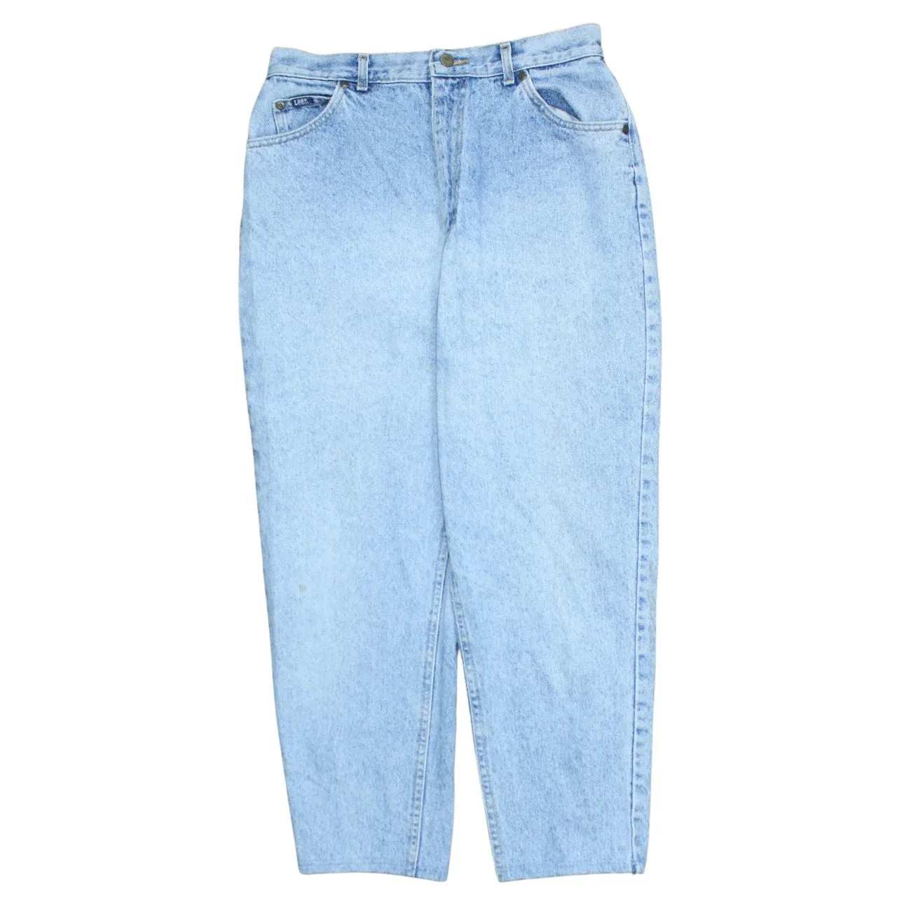 Lee Light Blue Jeans Men's W30 High Waisted Tapered Leg Denim Trousers sold by Vintage Club product image thumbnail 2