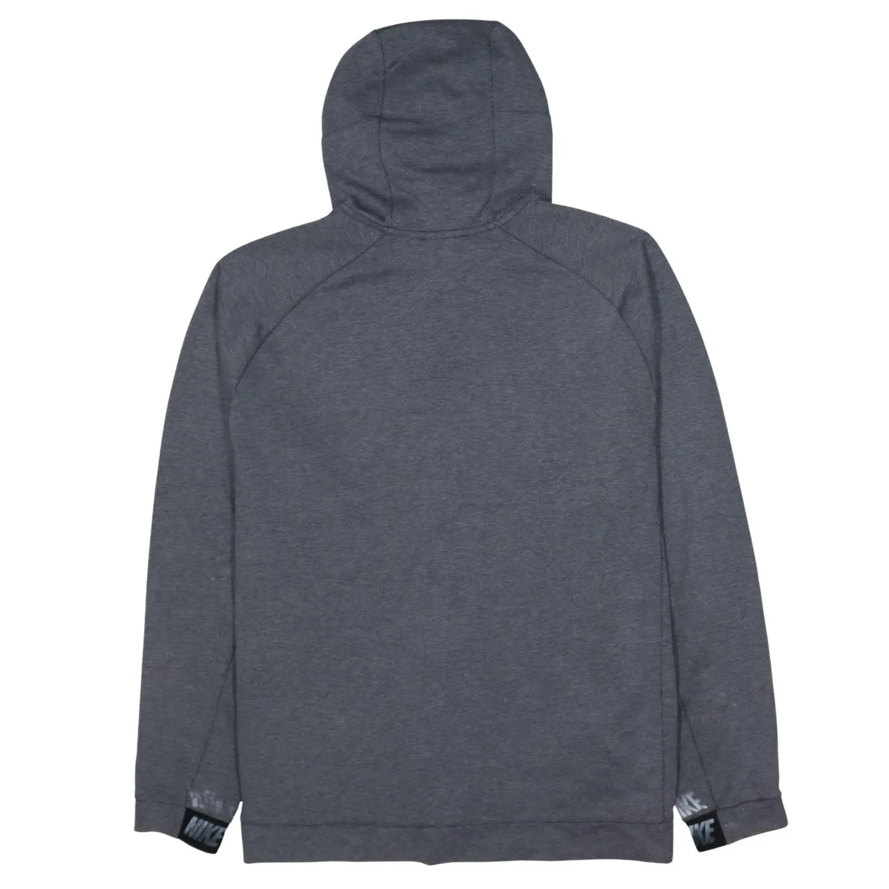 Nike Grey Black Full Zip Hoodie Women’s XLarge Printed Logo Cuff Branding Casual Top sold by Vintage Club product image thumbnail 2