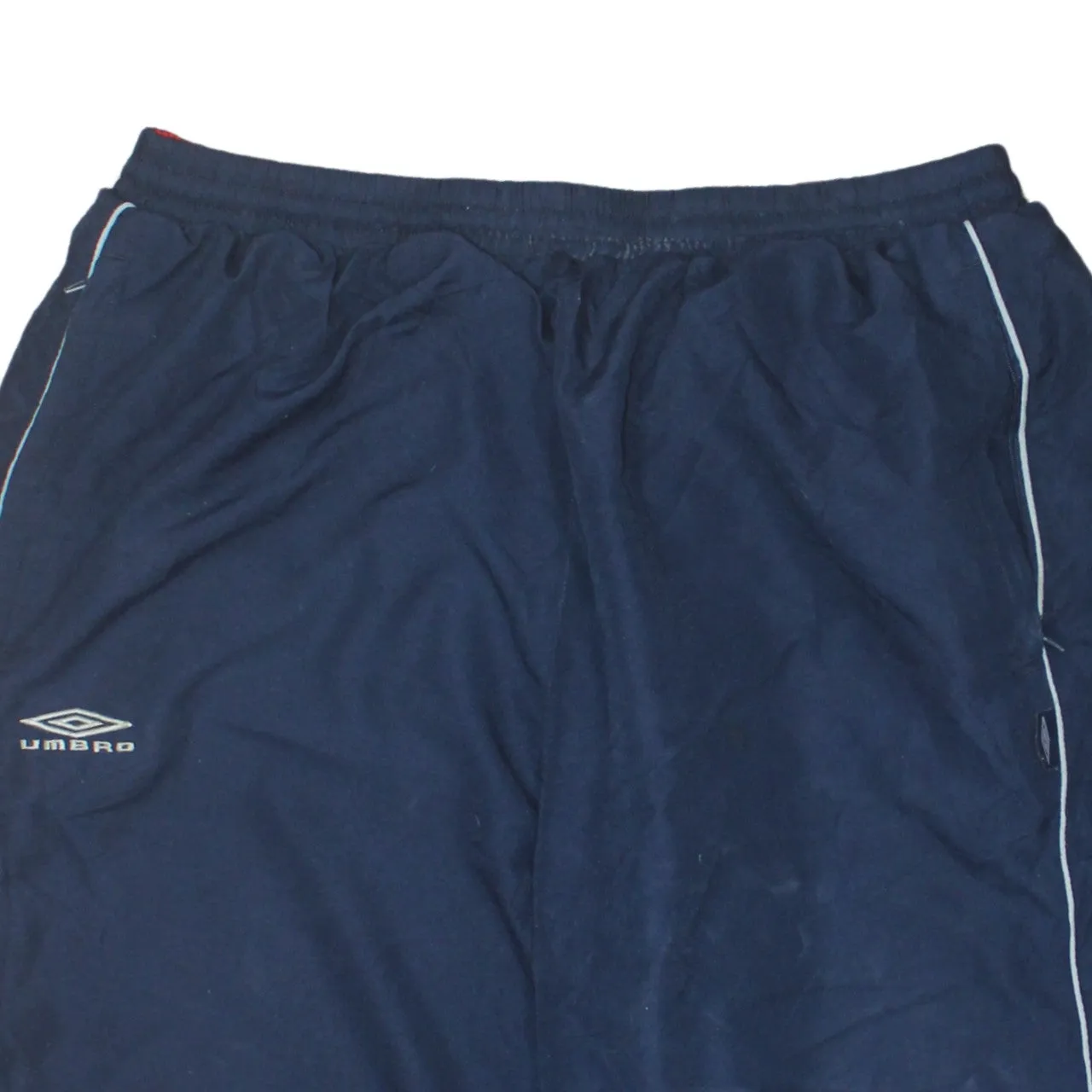 Umbro Navy Blue Shorts Men's XLarge Embroidered Logos Side Piping Drawcord Hem Sportswear sold by Vintage Club product image thumbnail 3