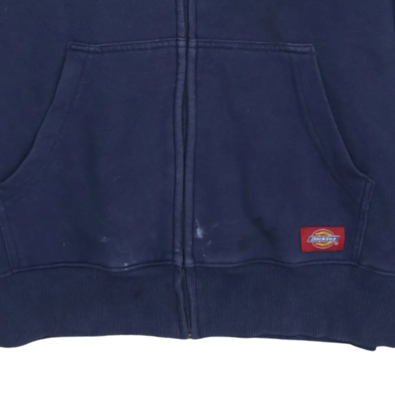 Dickies Navy Blue Hoodie Men's Small Full Zip Embroidered Chest Logo Front Pockets Sweatshirt sold by Vintage Club product image thumbnail 4