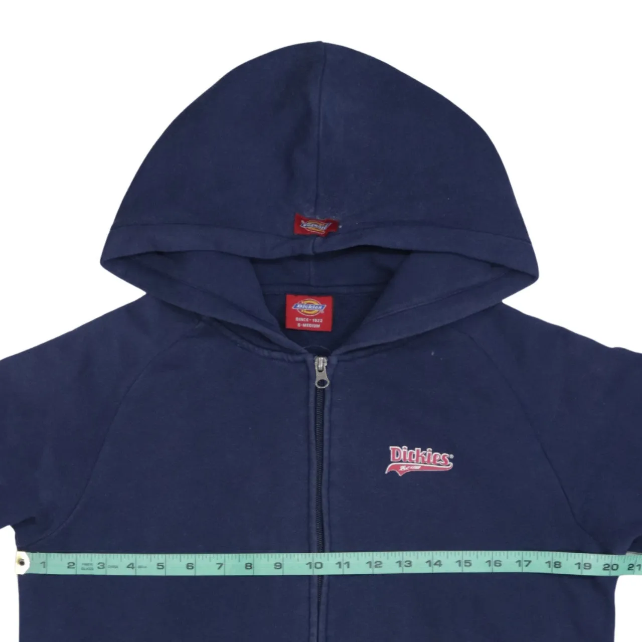 Dickies Navy Blue Hoodie Men's Small Full Zip Embroidered Chest Logo Front Pockets Sweatshirt sold by Vintage Club product image thumbnail 5