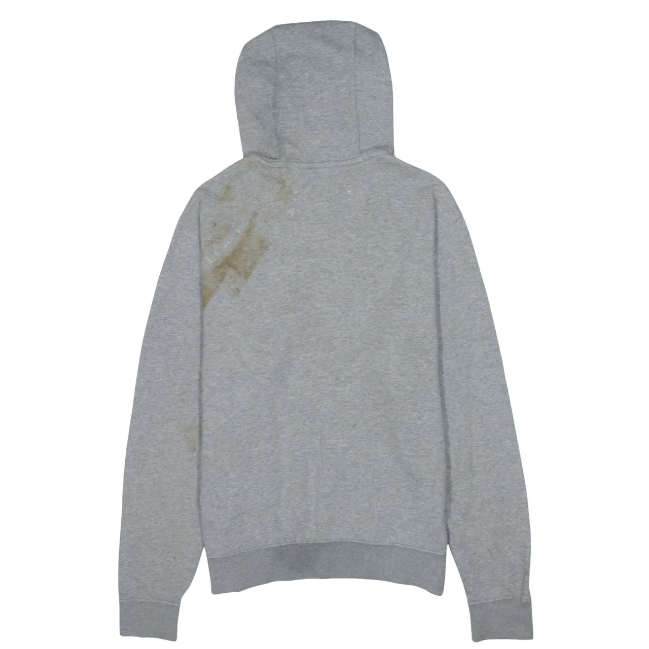 Nike Grey Hoodie Men's Medium Printed Logo Front Pocket Pullover Sweatshirt sold by Vintage Club product image thumbnail 2