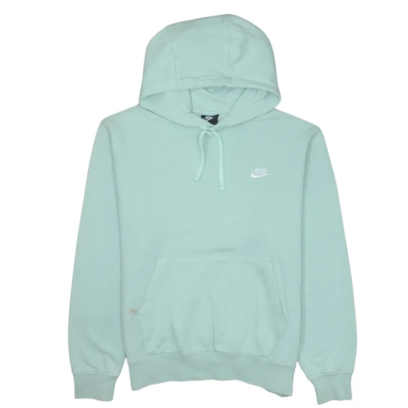 Nike Mint Green Hoodie Men's Small Embroidered Swoosh Logo Pullover Sweatshirt sold by Vintage Club