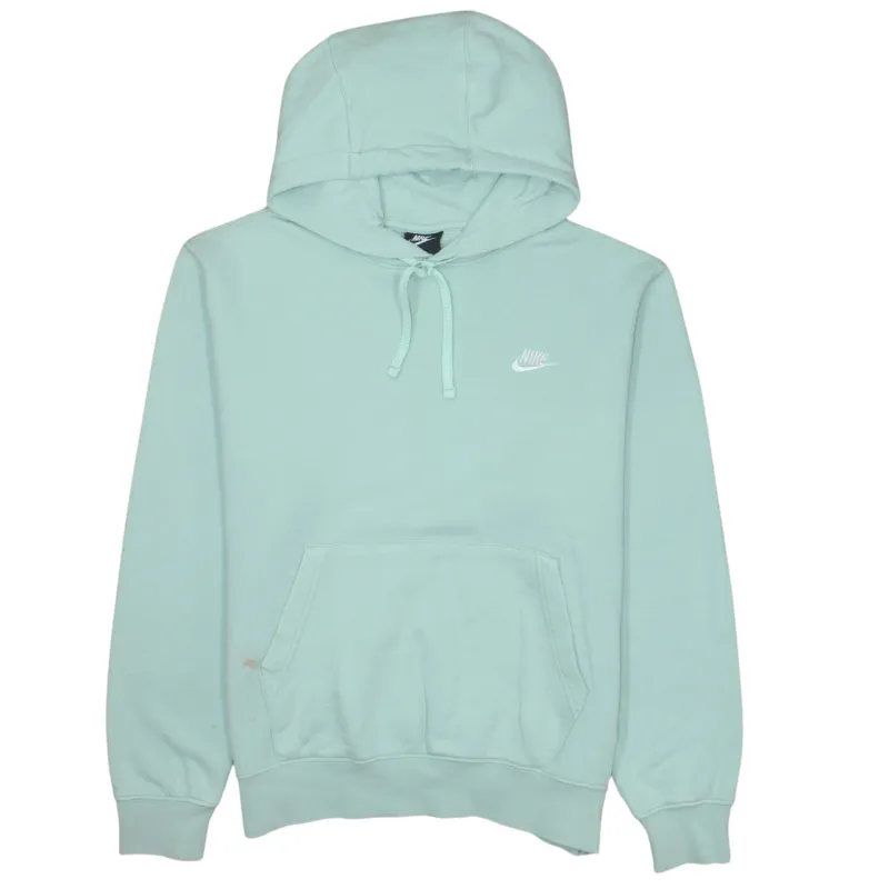 Nike Mint Green Hoodie Men’s XSmall Embroidered Swoosh Logo Front Pocket Pullover Sweatshirt made by Nike