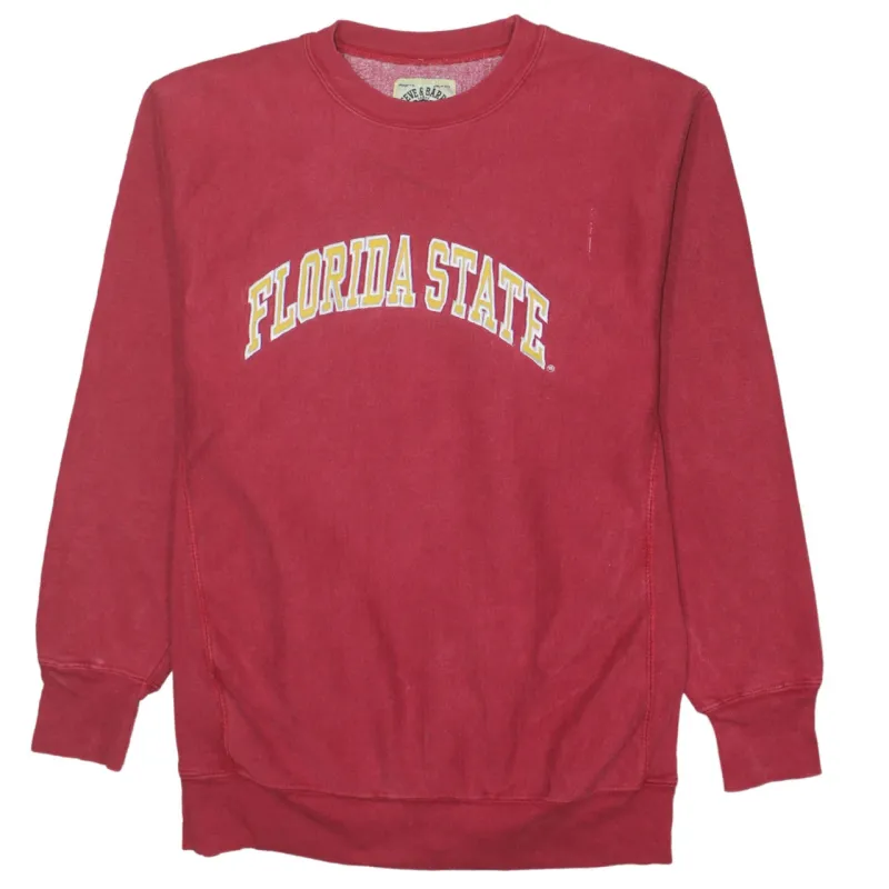 Retro Burgundy Red Sweatshirt Men’s Small Florida State Printed Logo Crewneck Pullover made by Vintage Club