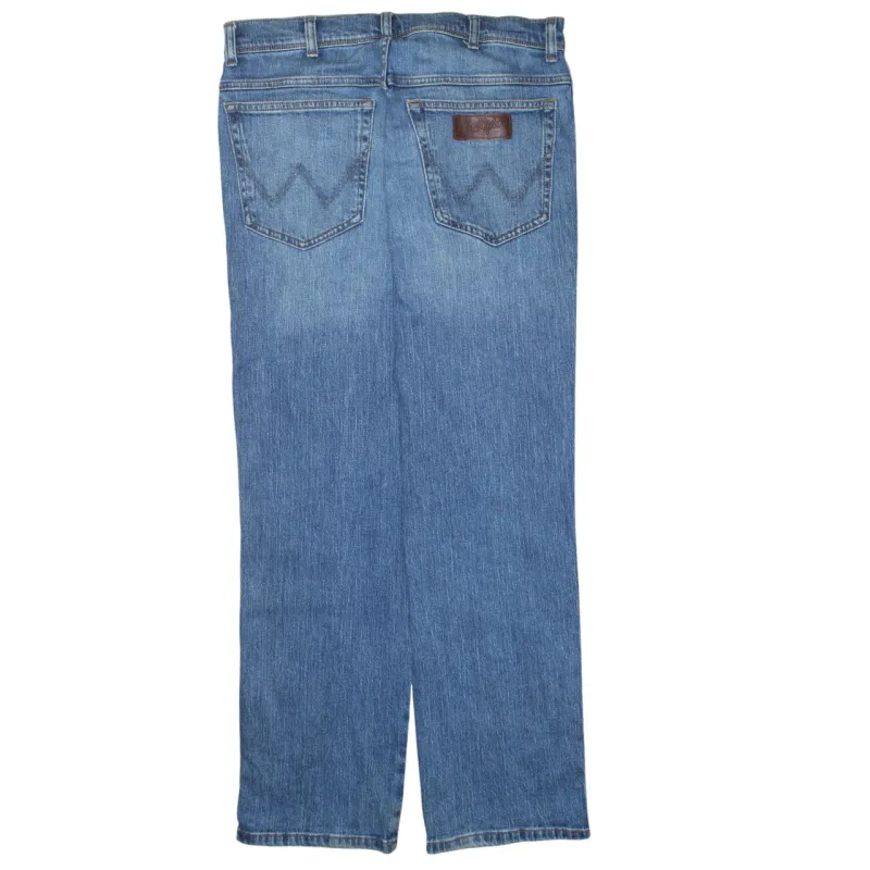 Wrangler Blue Jeans Men's W33 L30 Texas Straight Leg Five Pocket Denim sold by Vintage Club