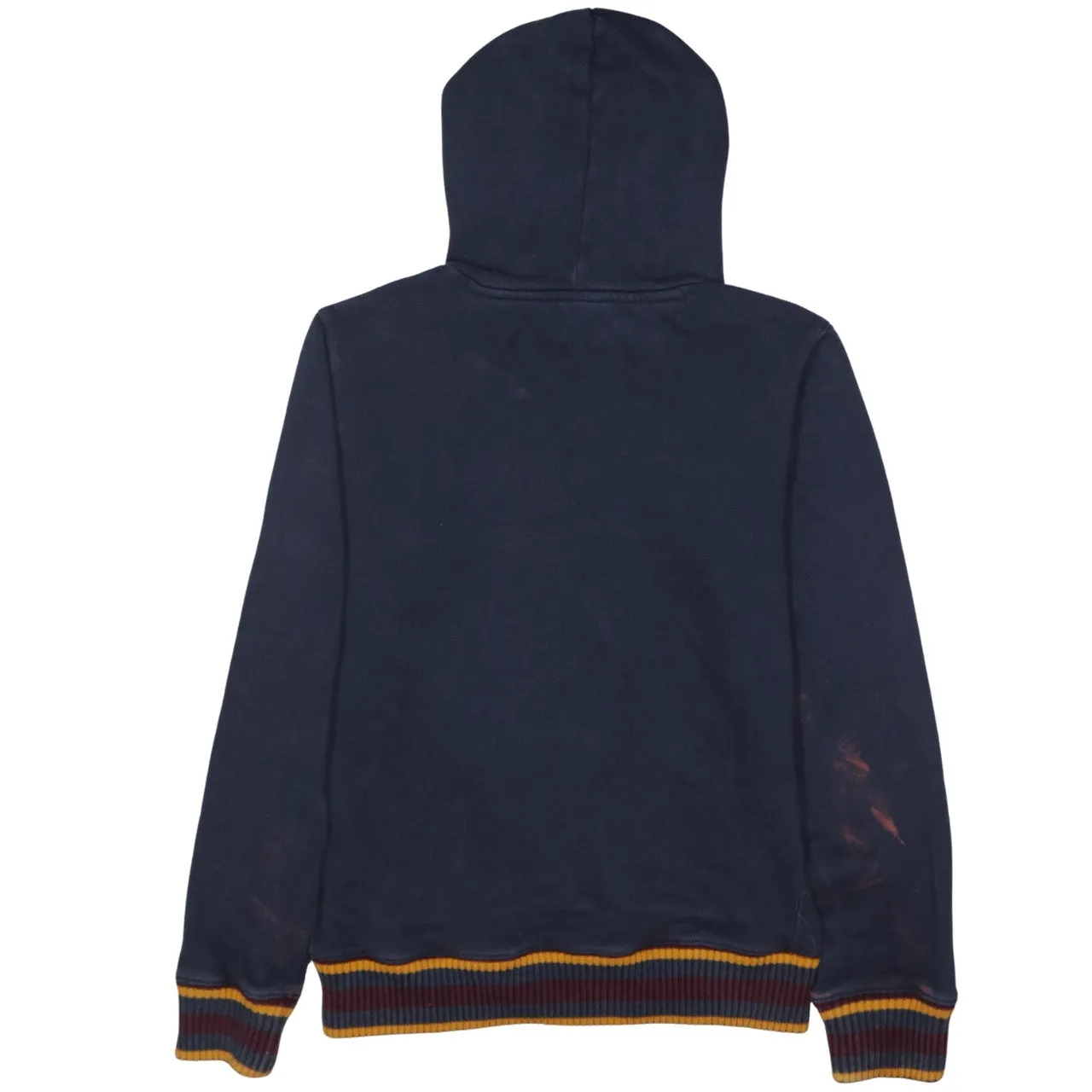 Champion Navy Blue Hoodie Women’s Small Embroidered Script Logo Ribbed Hem Cuffs Pullover sold by Vintage Club product image thumbnail 2