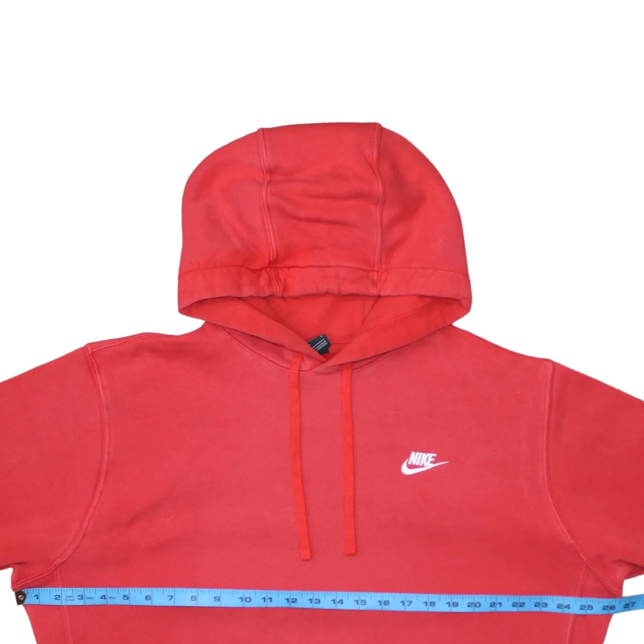Nike Red Hoodie Men’s Large Embroidered Swoosh Logo Front Pocket Pullover Sweatshirt sold by Vintage Club product image thumbnail 5
