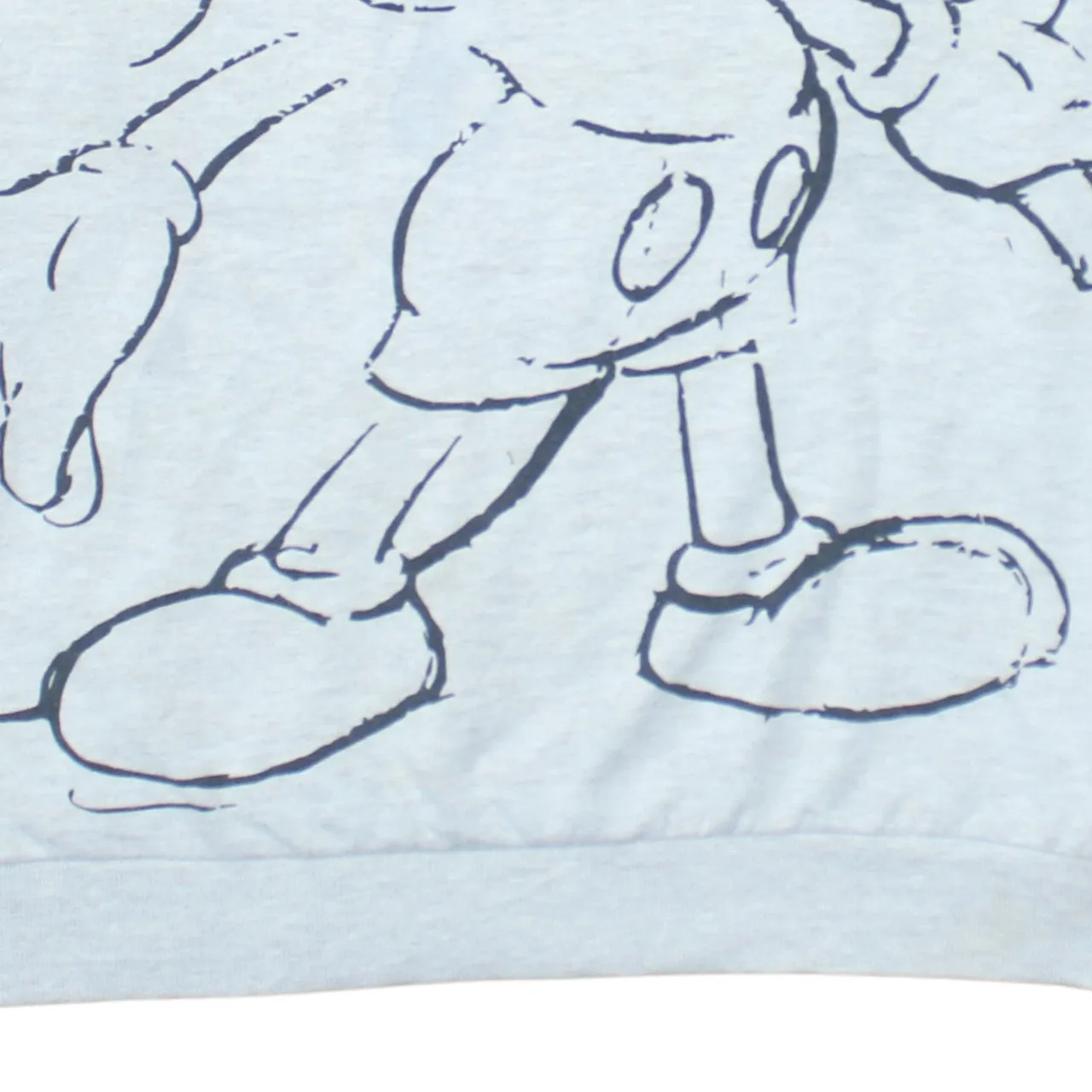 Disney Light Grey Sweatshirt Women’s XLarge Printed Mickey Graphic Crewneck Pullover Top sold by Vintage Club product image thumbnail 4