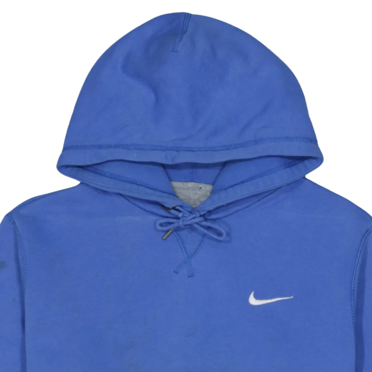 Nike Blue Hoodie Men's Medium Embroidered Swoosh Front Pocket Pullover Sweatshirt sold by Vintage Club product image thumbnail 3