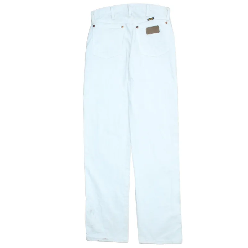 Wrangler White Trousers Pants Men's W29 Straight Leg Five Pocket Denim Style sold by Vintage Club