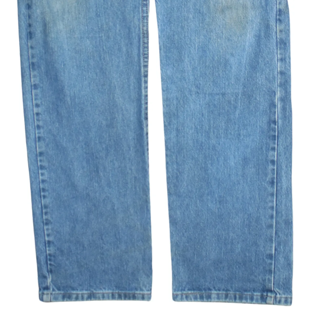 Wrangler Light Blue Jeans Men's W34 Classic Five Pocket Straight Leg Denim Trousers sold by Vintage Club product image thumbnail 4