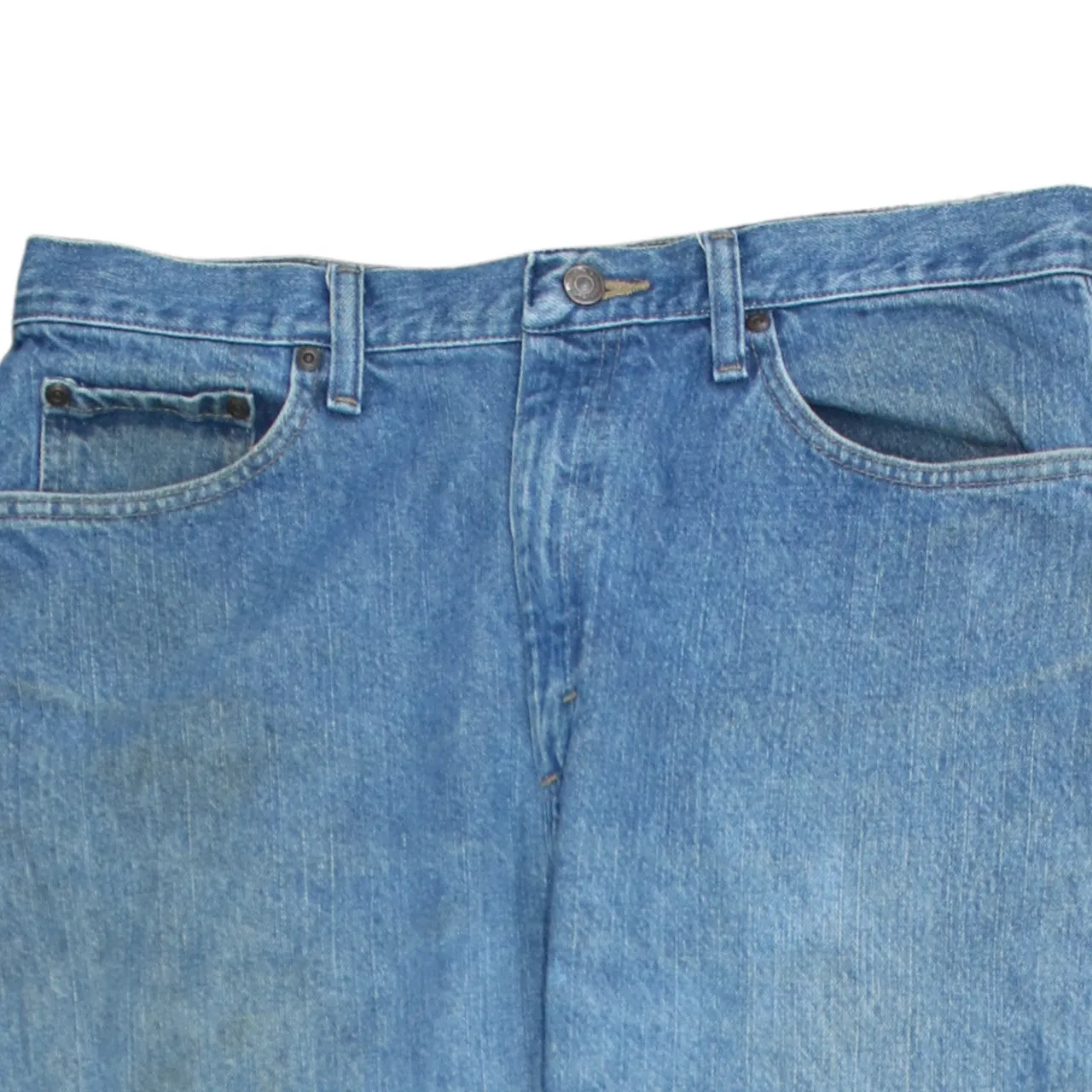 Wrangler Light Blue Jeans Men's W34 Classic Five Pocket Straight Leg Denim Trousers sold by Vintage Club product image thumbnail 3