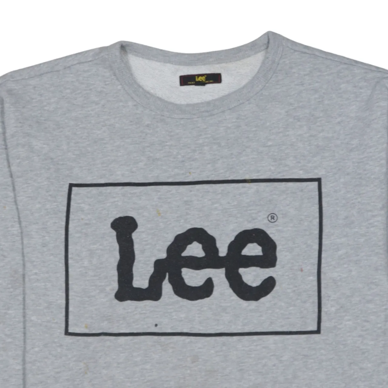 Lee Grey Sweatshirt Women's XXLarge Bold Printed Logo Crewneck Pullover Fleece Top sold by Vintage Club product image thumbnail 3