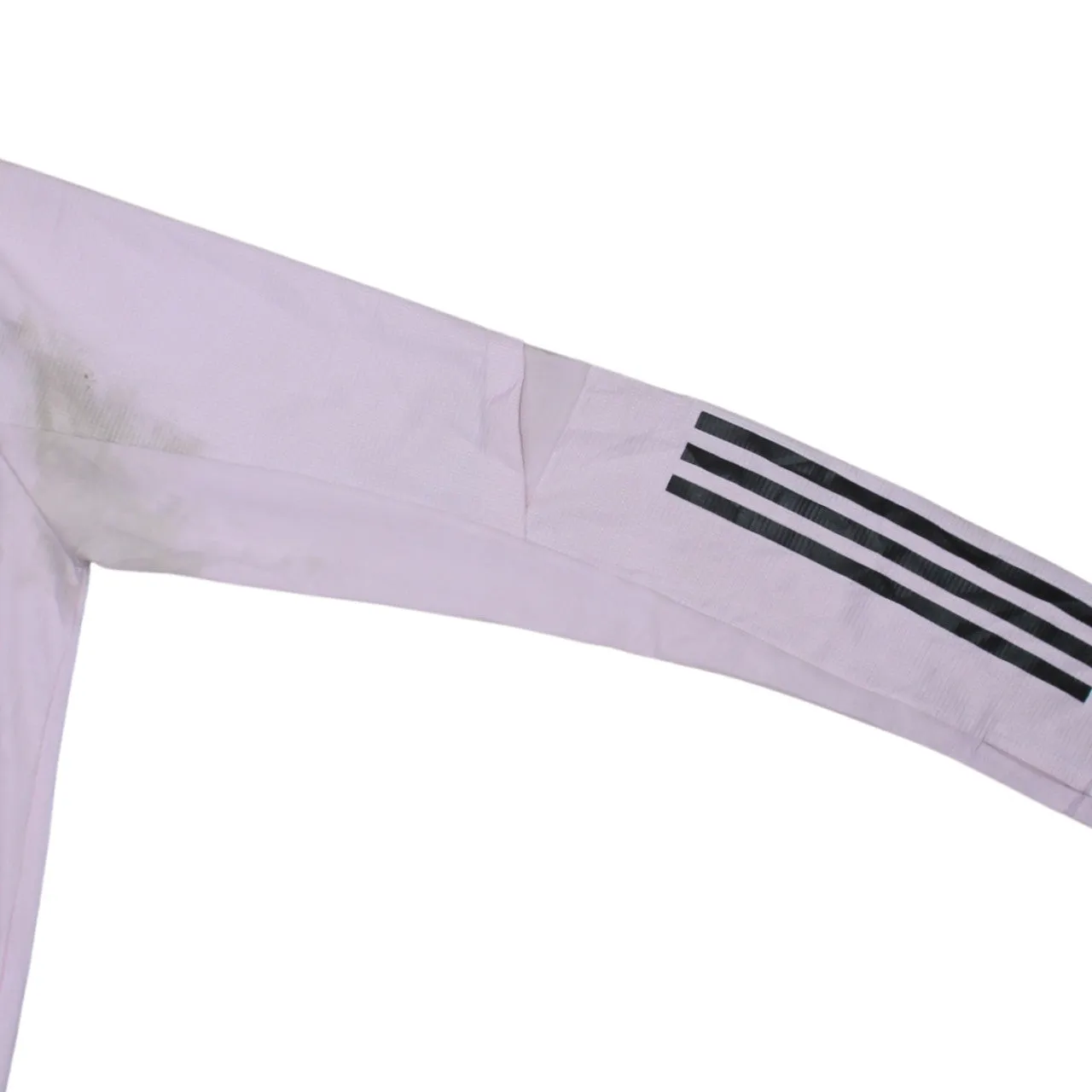 Adidas Light Pink Quarter Zip Sweatshirt Men's Medium Inter Miami Three Stripe Training Top sold by Vintage Club product image thumbnail 4
