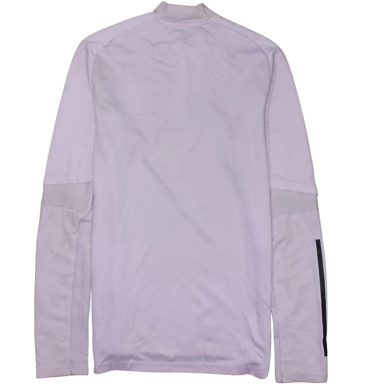 Adidas Light Pink Quarter Zip Sweatshirt Men's Medium Inter Miami Three Stripe Training Top sold by Vintage Club product image thumbnail 2