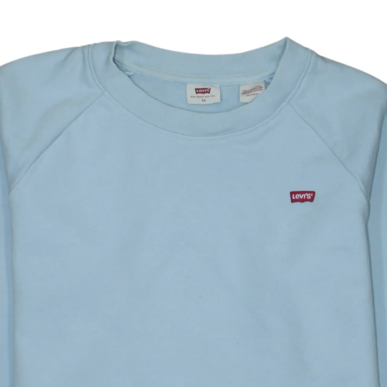 Levi's Light Blue Sweatshirt Men's XSmall Embroidered Chest Logo Crewneck Pullover Top sold by Vintage Club product image thumbnail 3