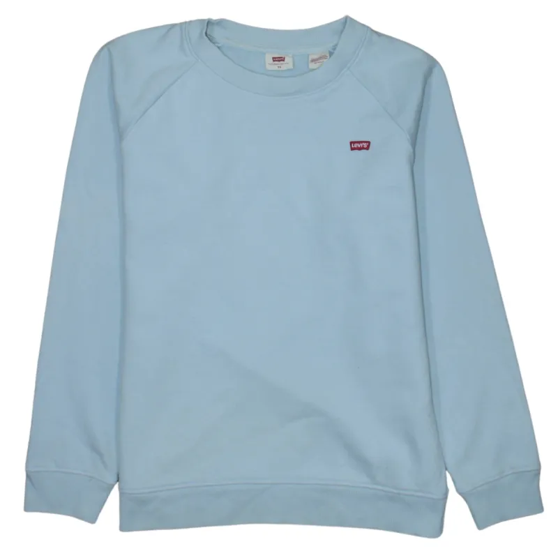 Levi's Light Blue Sweatshirt Men's XSmall Embroidered Chest Logo Crewneck Pullover Top sold by Vintage Club