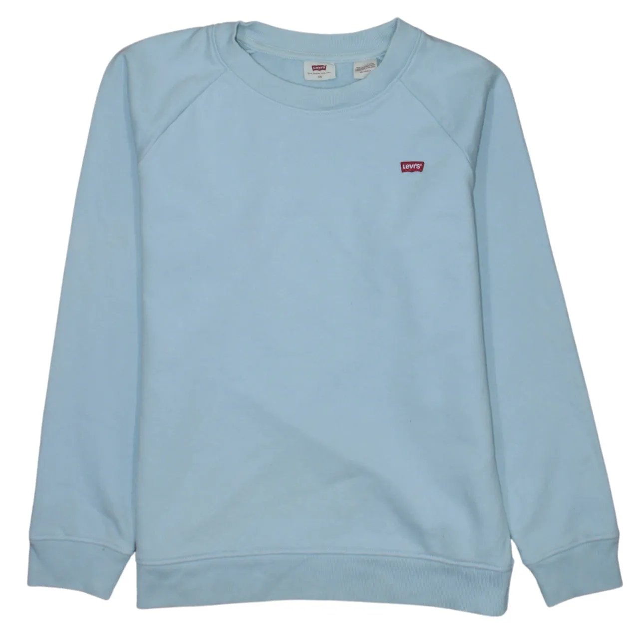 Levi's Light Blue Sweatshirt Men's XSmall Embroidered Chest Logo Crewneck Pullover Top sold by Vintage Club