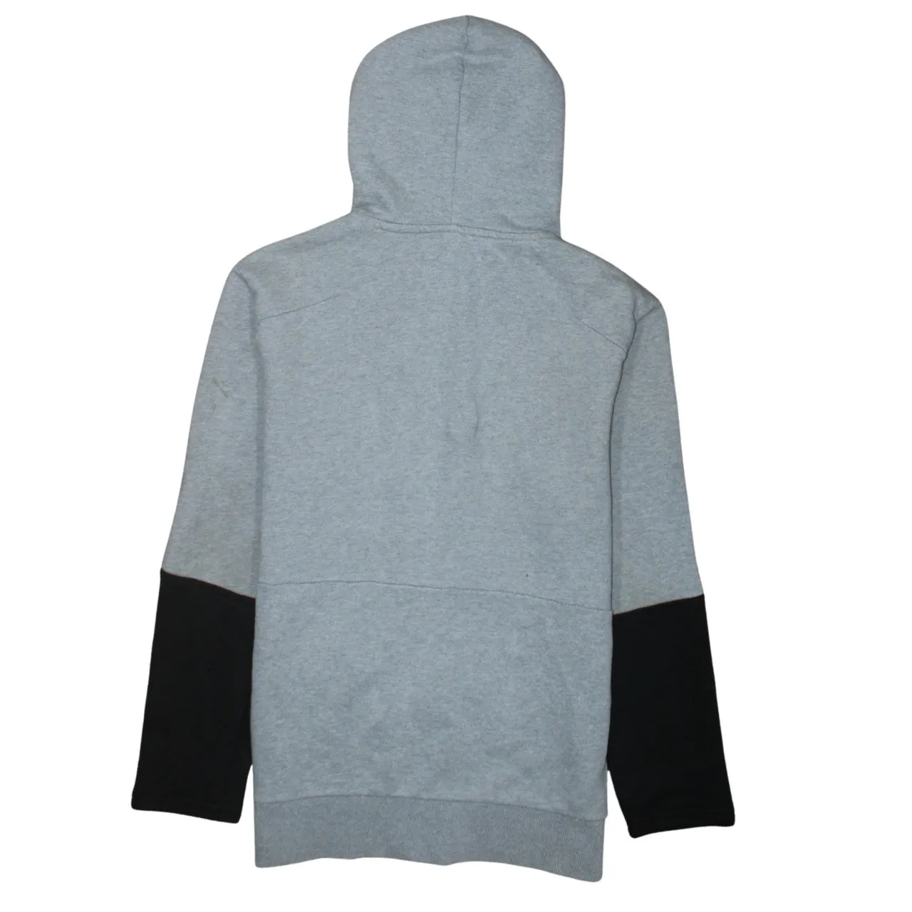 Calvin Klein Grey Zip Hoodie Men's XSmall Printed CK Logo Contrast Sleeves Sweatshirt sold by Vintage Club product image thumbnail 2