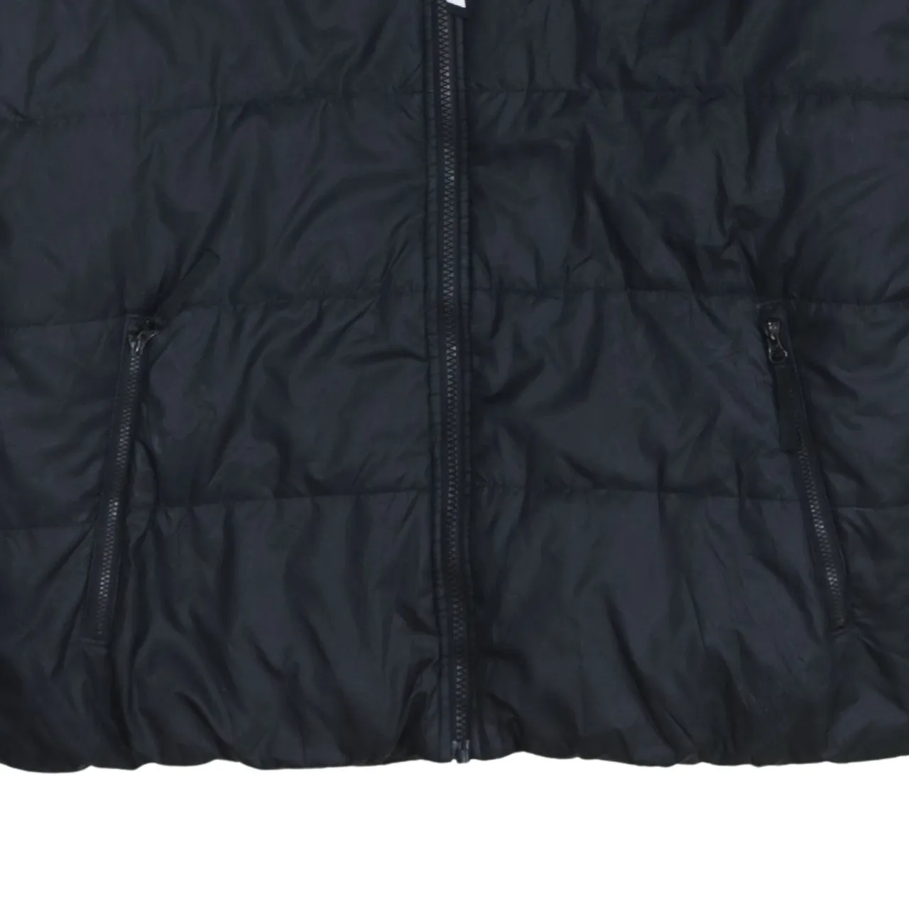 Nike Black Puffer Jacket Men's Large Hooded Full Zip Zip Pockets Outerwear sold by Vintage Club product image thumbnail 4