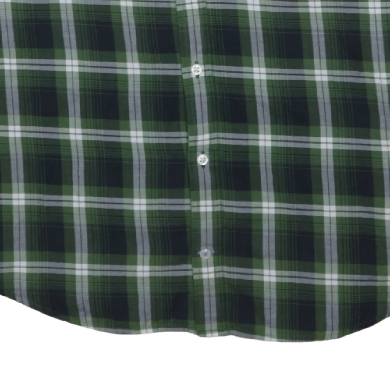 Tommy Hilfiger Green Check Shirt Men's Large Button Down Collar Embroidered Flag Casual Top sold by Vintage Club product image thumbnail 4