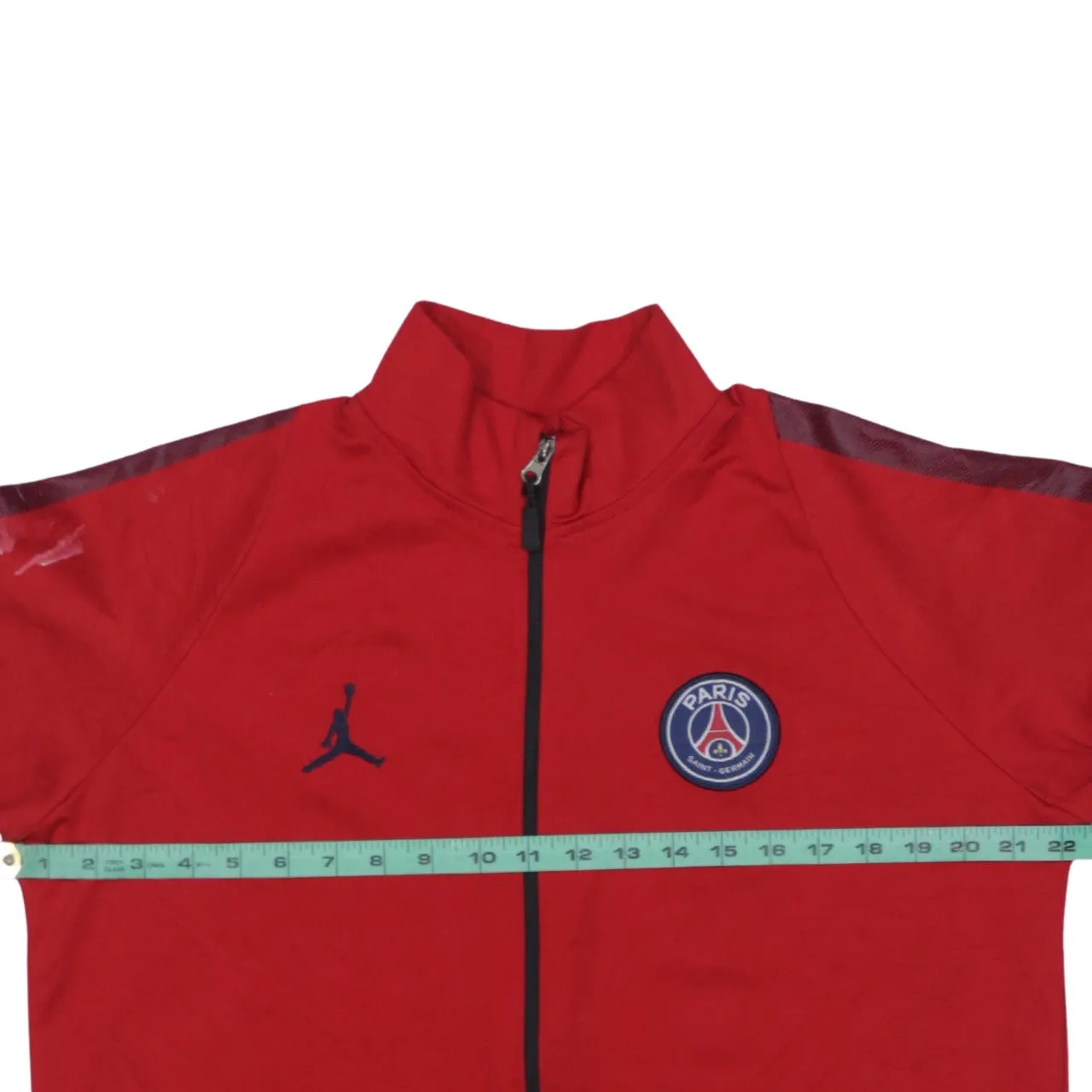 Jordan Red Track Jacket Women’s XXLarge PSG Printed Crest Zip Pockets Training Top sold by Vintage Club product image thumbnail 5
