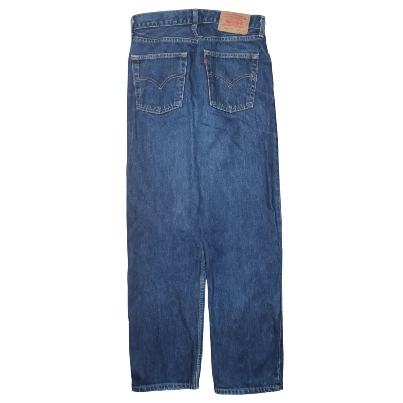 Levi Strauss &Co Blue Denim Jeans Men's W31 Straight Leg Five Pocket Zip Fly Pants sold by Vintage Club