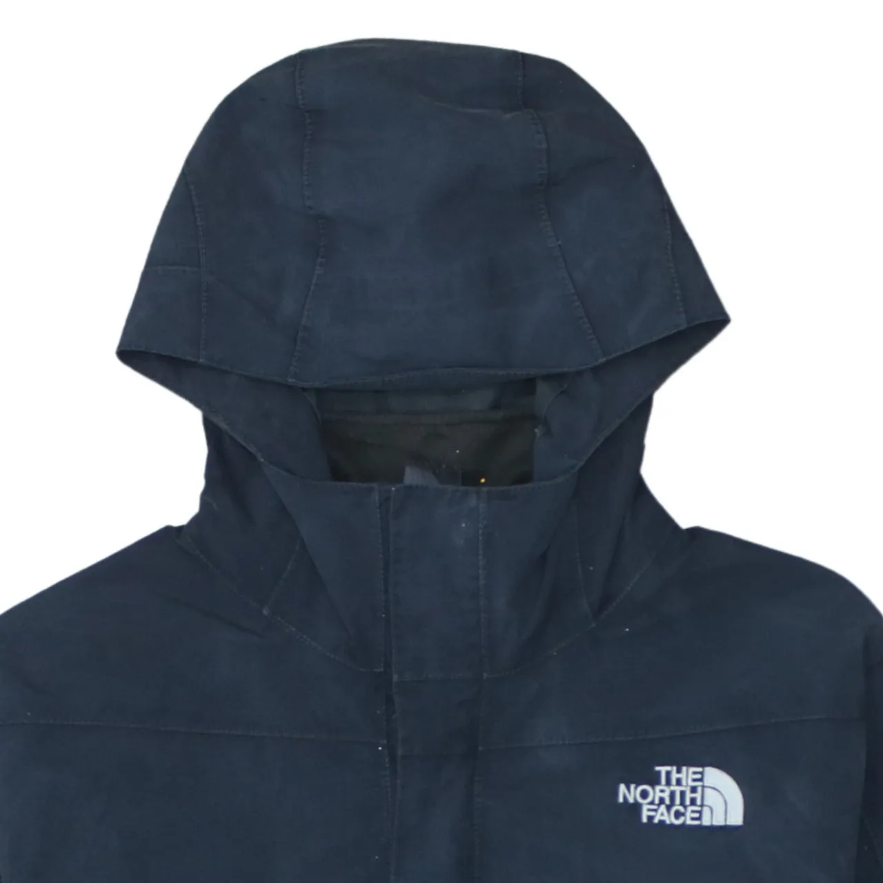 The North Face Navy Hooded Jacket Men's Large Embroidered Logos Elastic Hem Windbreaker sold by Vintage Club product image thumbnail 3