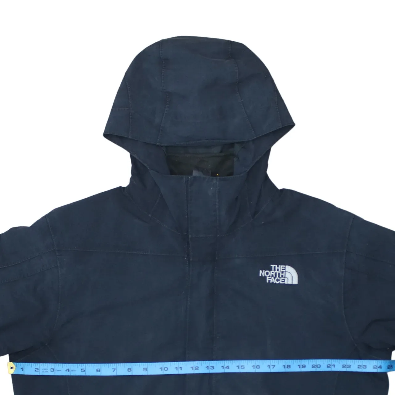 The North Face Navy Hooded Jacket Men's Large Embroidered Logos Elastic Hem Windbreaker sold by Vintage Club product image thumbnail 5