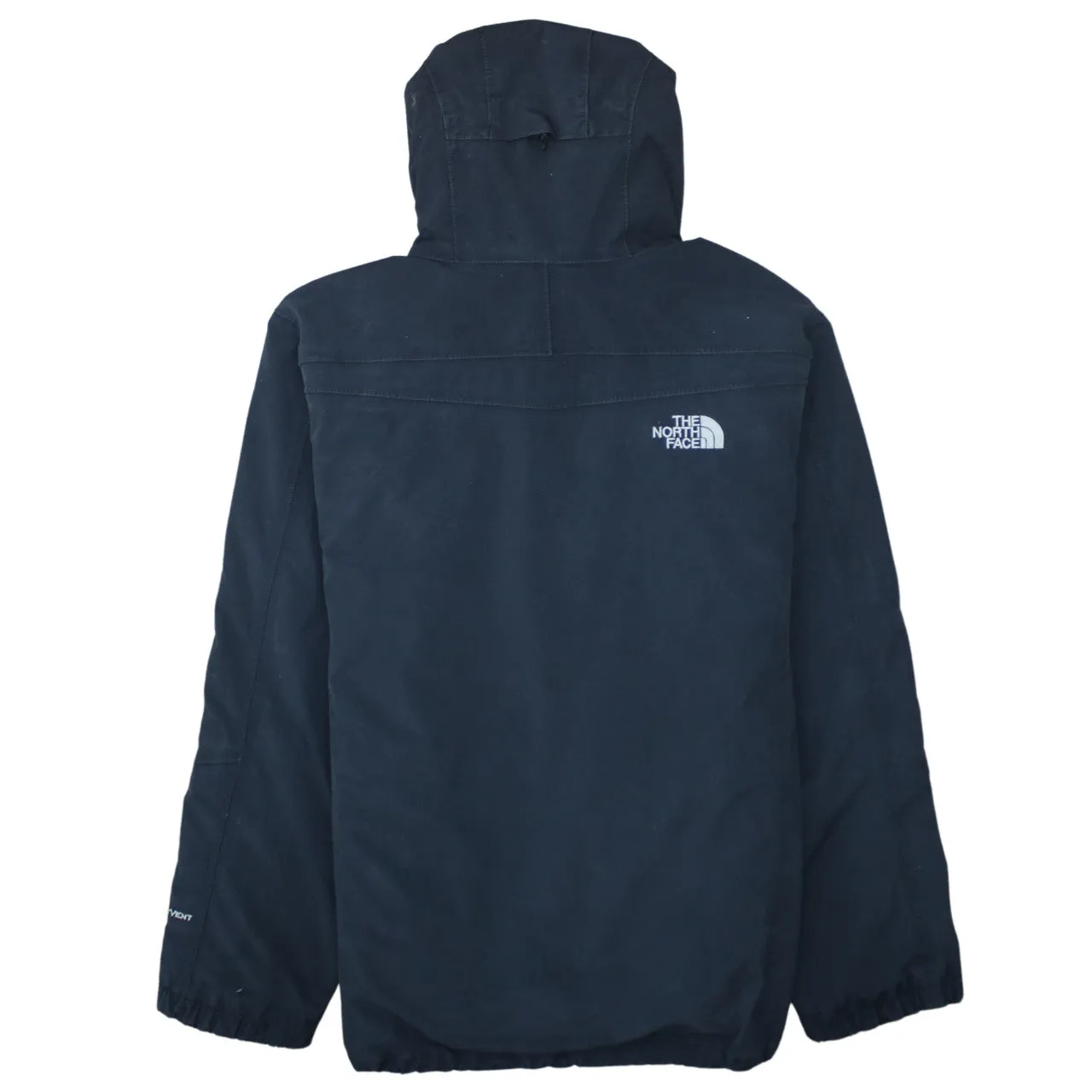 The North Face Navy Hooded Jacket Men's Large Embroidered Logos Elastic Hem Windbreaker sold by Vintage Club product image thumbnail 2