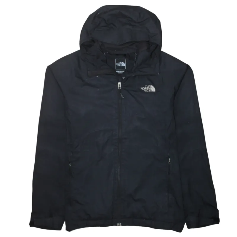 The North Face Black Hooded Jacket Men's Medium Zip Pockets Embroidered Logo Windbreaker sold by Vintage Club