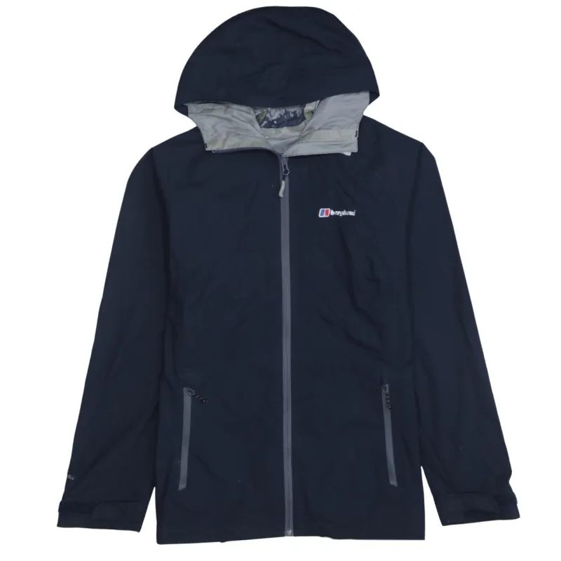 Berghaus Navy Blue Hooded Jacket Women’s Large Full Zip Waterproof Windbreaker sold by Vintage Club