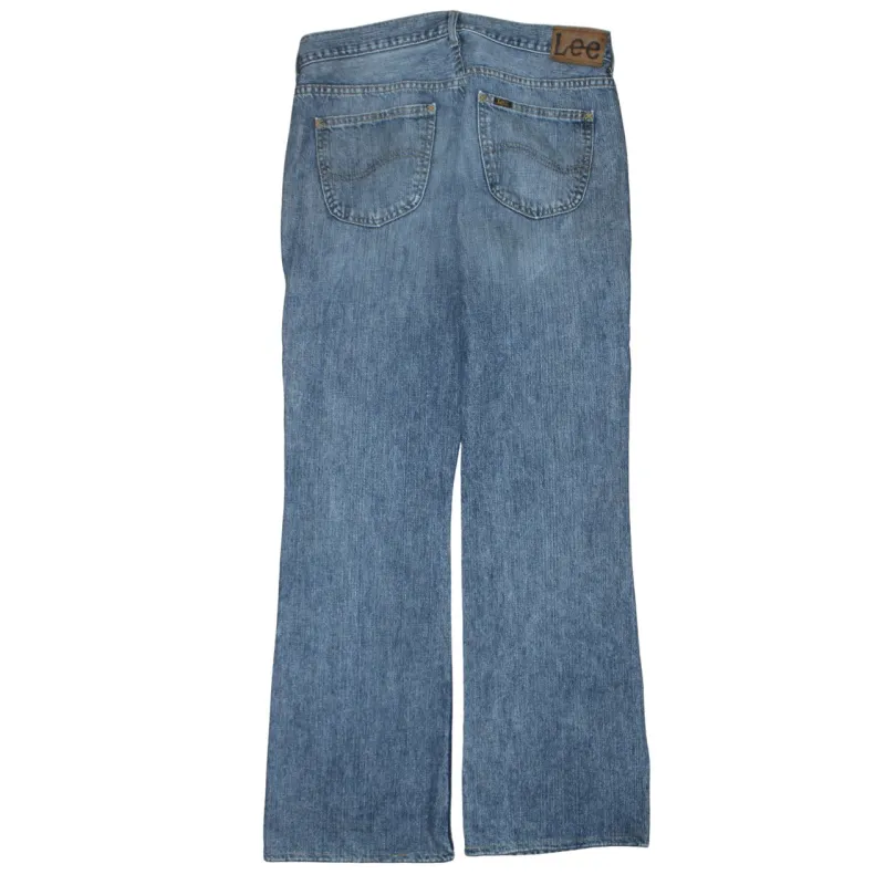 Lee Light Blue Jeans Men’s 36 Straight Leg Five Pocket Denim Trousers Pants made by Lee