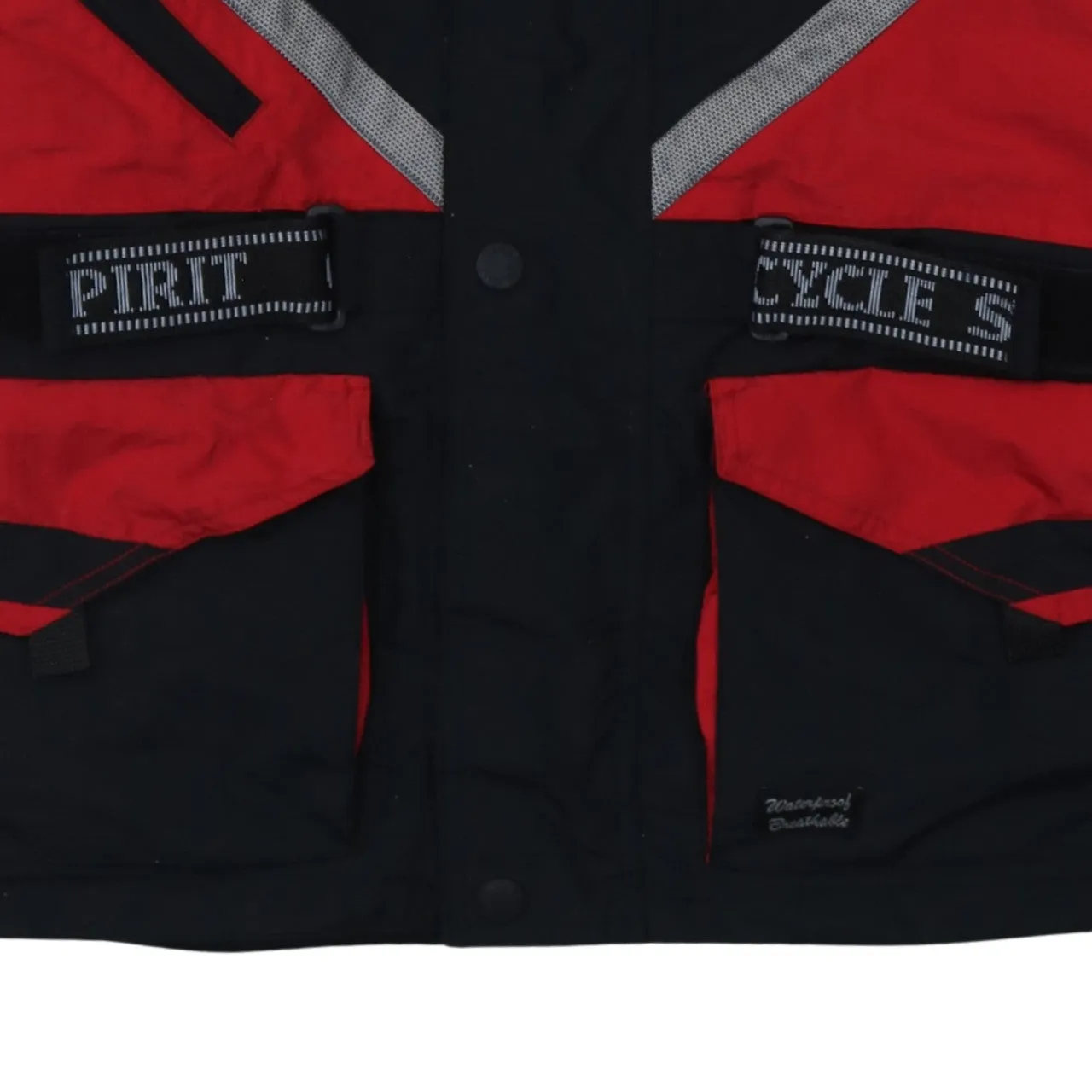 Cycle Spirit Black Red Jacket Men's Large Waterproof Reflective Pockets Motorcycle Outerwear sold by Vintage Club product image thumbnail 4