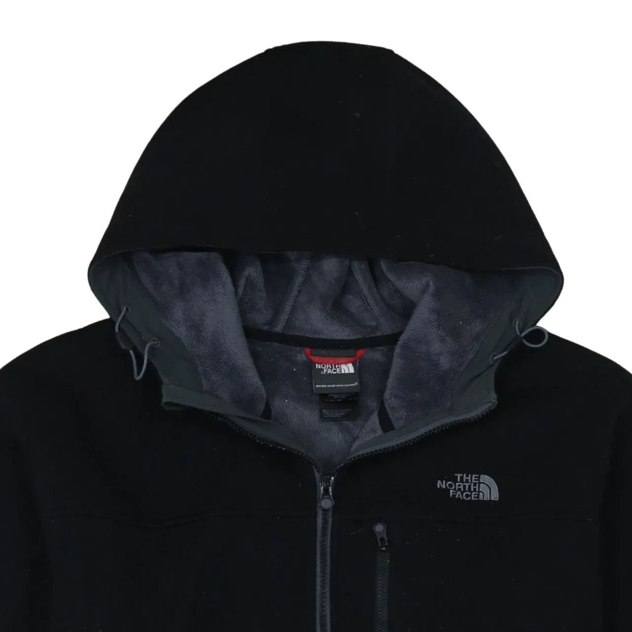 The North Face Black Fleece Hoodie Men’s XLarge Full Zip Embroidered Logo Pockets Jacket sold by Vintage Club product image thumbnail 3