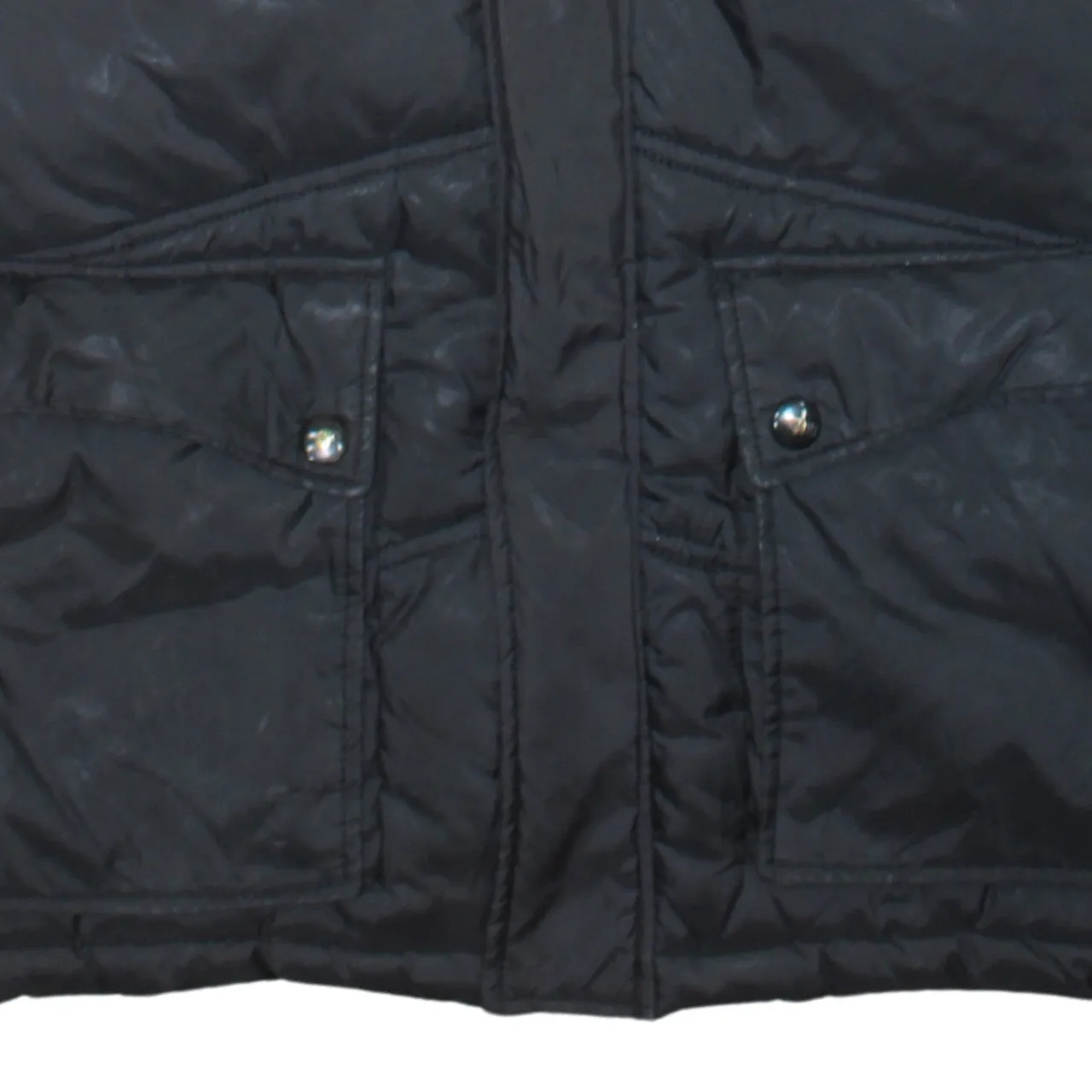 Tommy Hilfiger Black Puffer Jacket Men's Small Zip Pockets Quilted Winter Coat sold by Vintage Club product image thumbnail 4