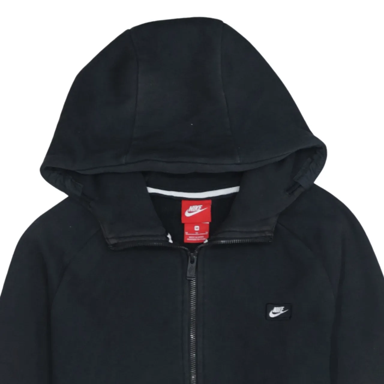 Nike Black Full Zip Hoodie Women’s Medium Small Swoosh Logo Split Pockets Sweatshirt sold by Vintage Club product image thumbnail 3