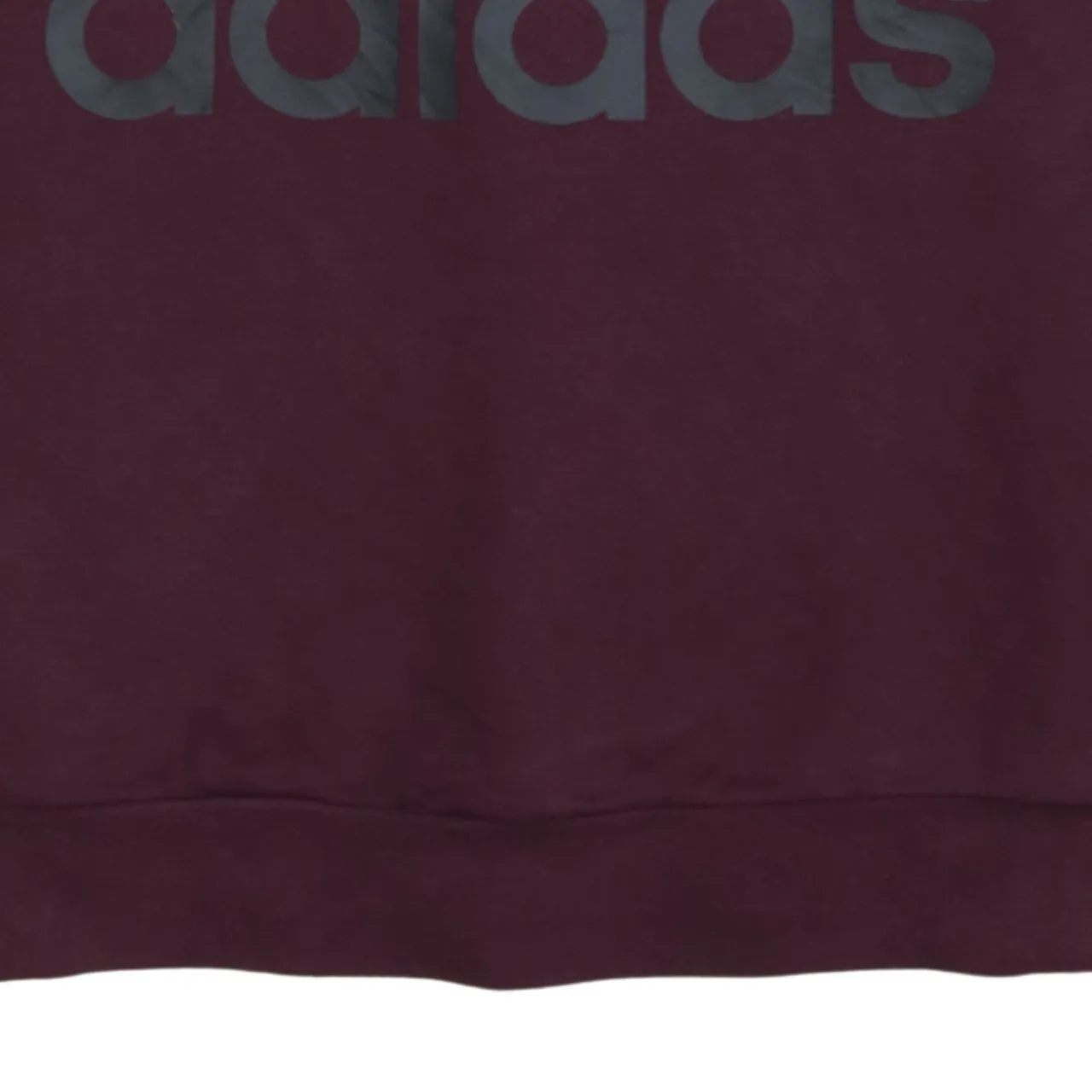 Adidas Burgundy Red Sweatshirt Women’s Large Printed Big Logo Crewneck Pullover Top sold by Vintage Club product image thumbnail 4
