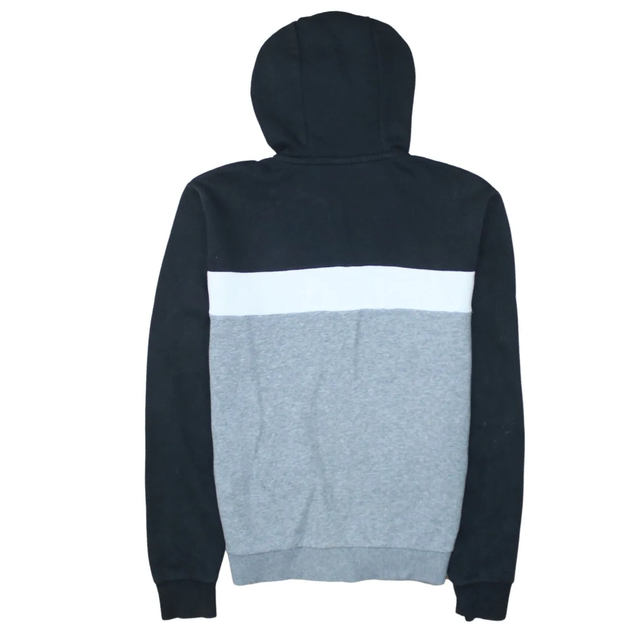 Fila Black Grey Full Zip Hoodie Men's XSmall Embroidered Logo Colour Block Sweatshirt sold by Vintage Club product image thumbnail 2