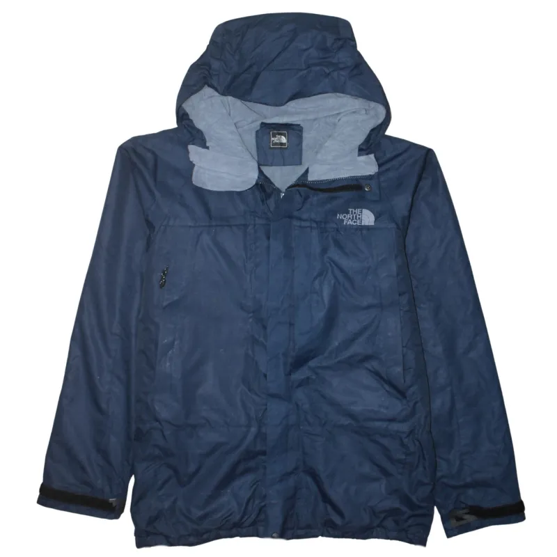 The North Face Navy Blue Hooded Jacket Men's Small Embroidered Logo Zip Pockets Windbreaker Outerwear sold by Vintage Club